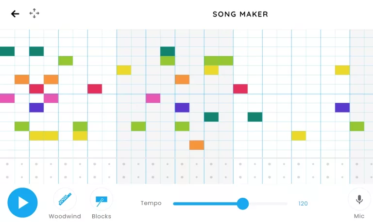 make Songs using Chrome Music Lab