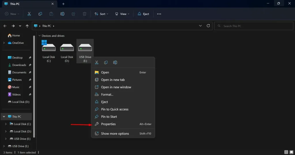 Check Your USB Drive File Format