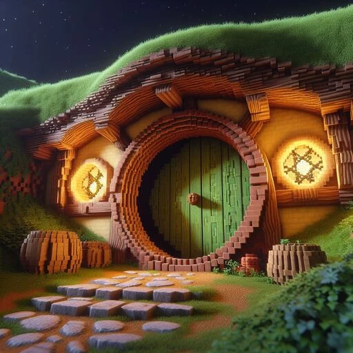 Build Hobbit Hole in Minecraft