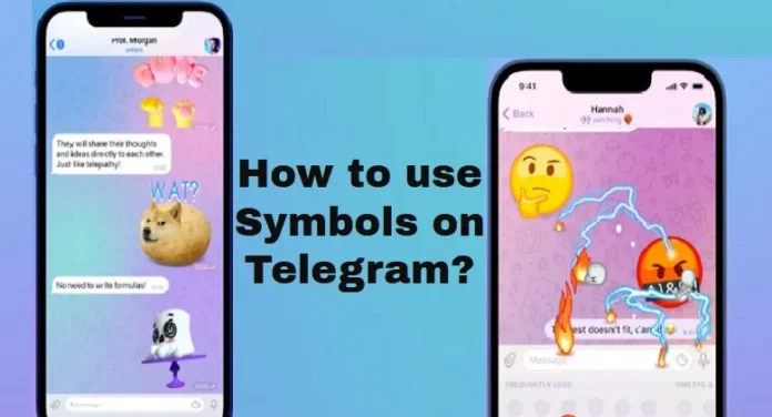 Symbols on Telegram